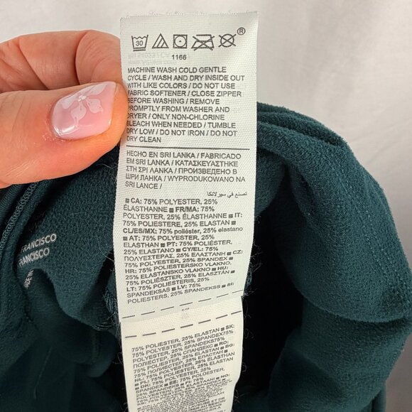 Athleta Women's High Rise Rainier Cold Weather Legging | Jade Green | Large - Picture 7 of 7